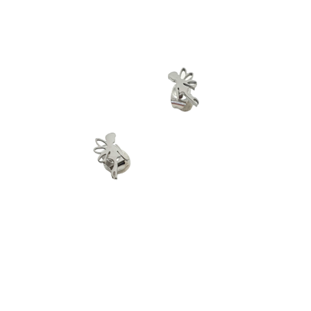 earrings steel silver stud little fairy1